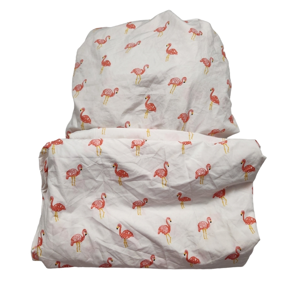 Pillowfort Sheet Set Pink Flamingos Twin Bed Size Microfiber Sheet Set F…